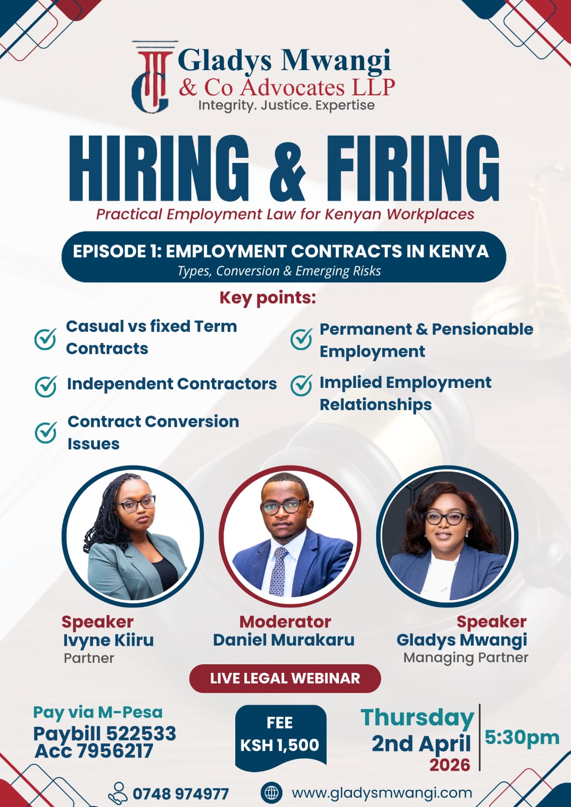 Employment Law Webinar Kenya - Hiring & Firing Episode 1